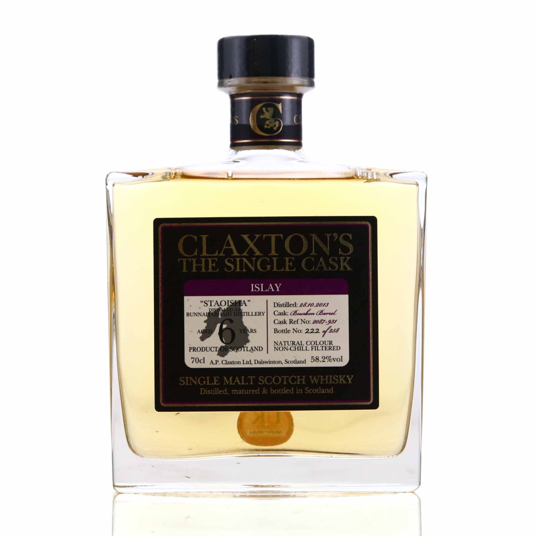 Bunnahabhain Staoisha 2013 Claxton's 6 Year Old