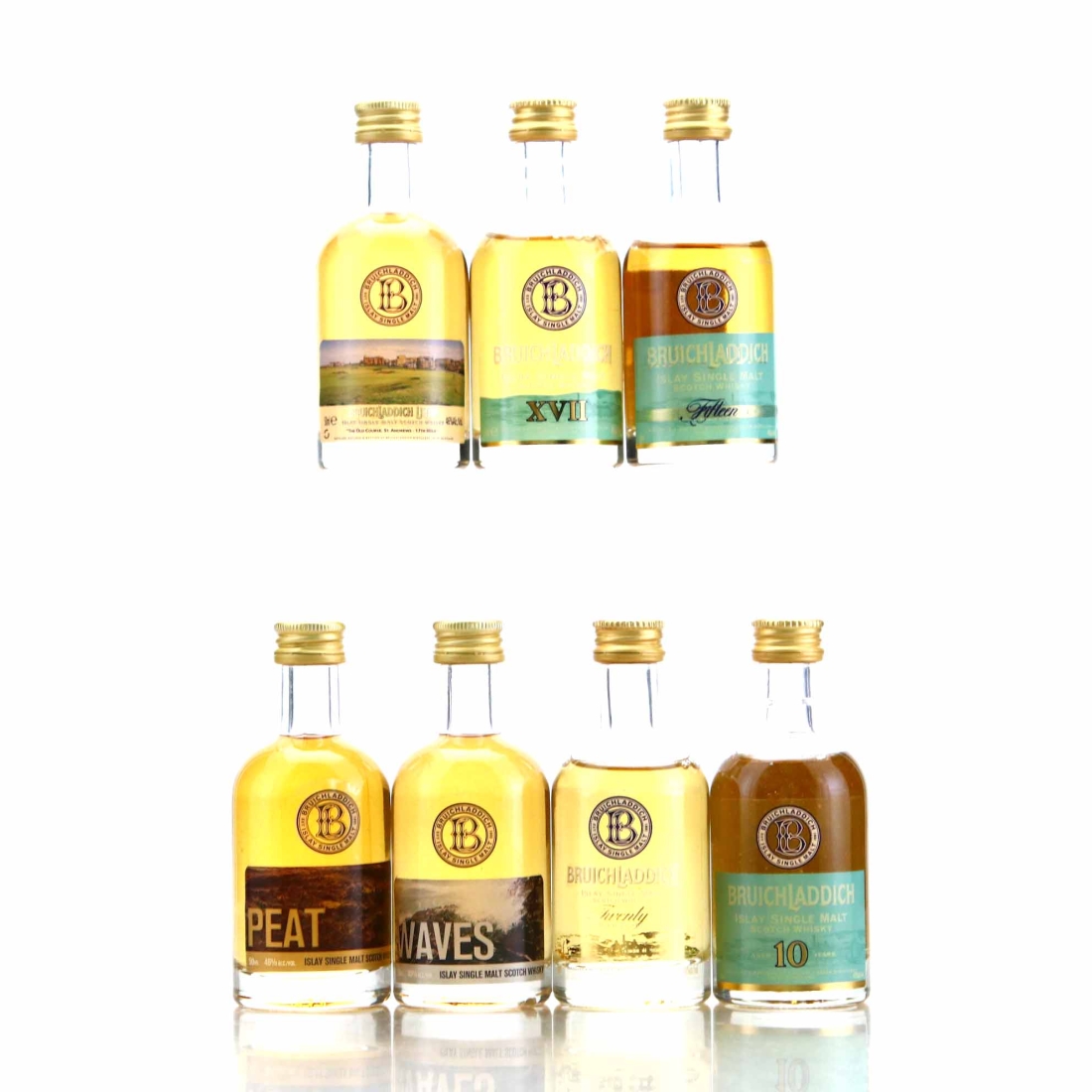 Bruichladdich Miniature x 7 / includes 20 Year Old