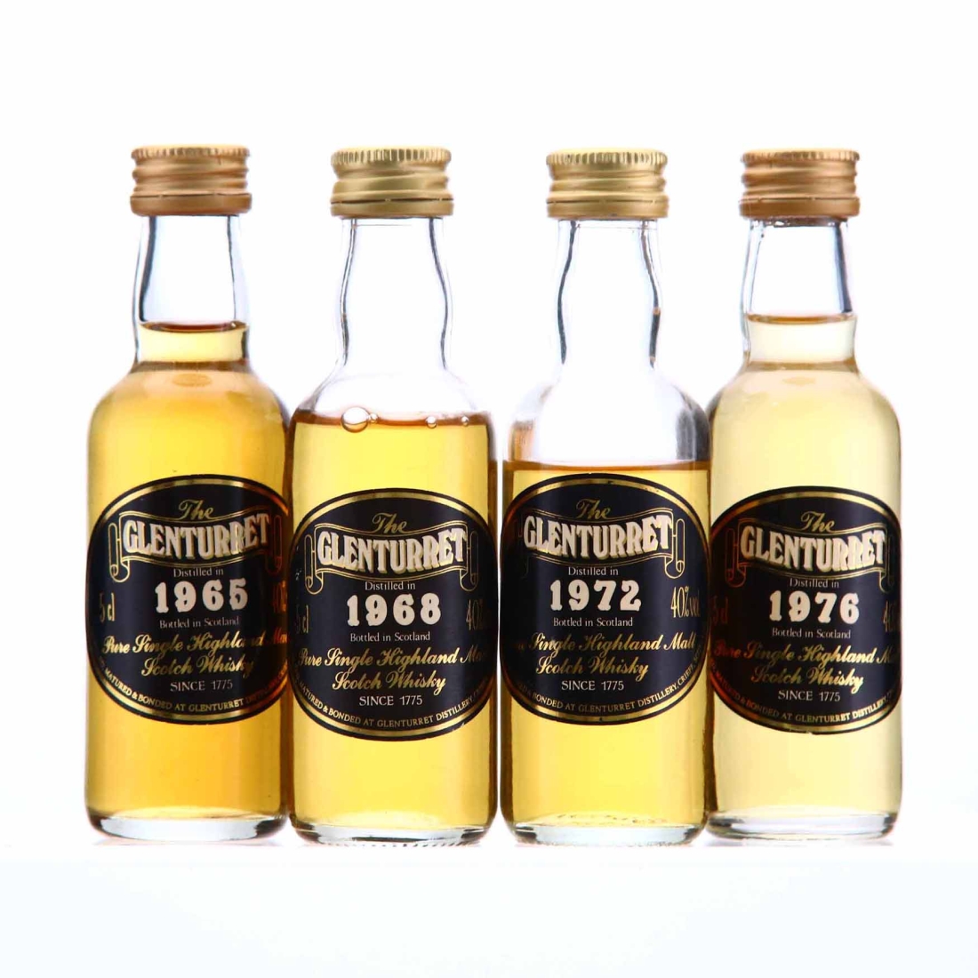 Glenturret 1965-1976 Miniature x 4
