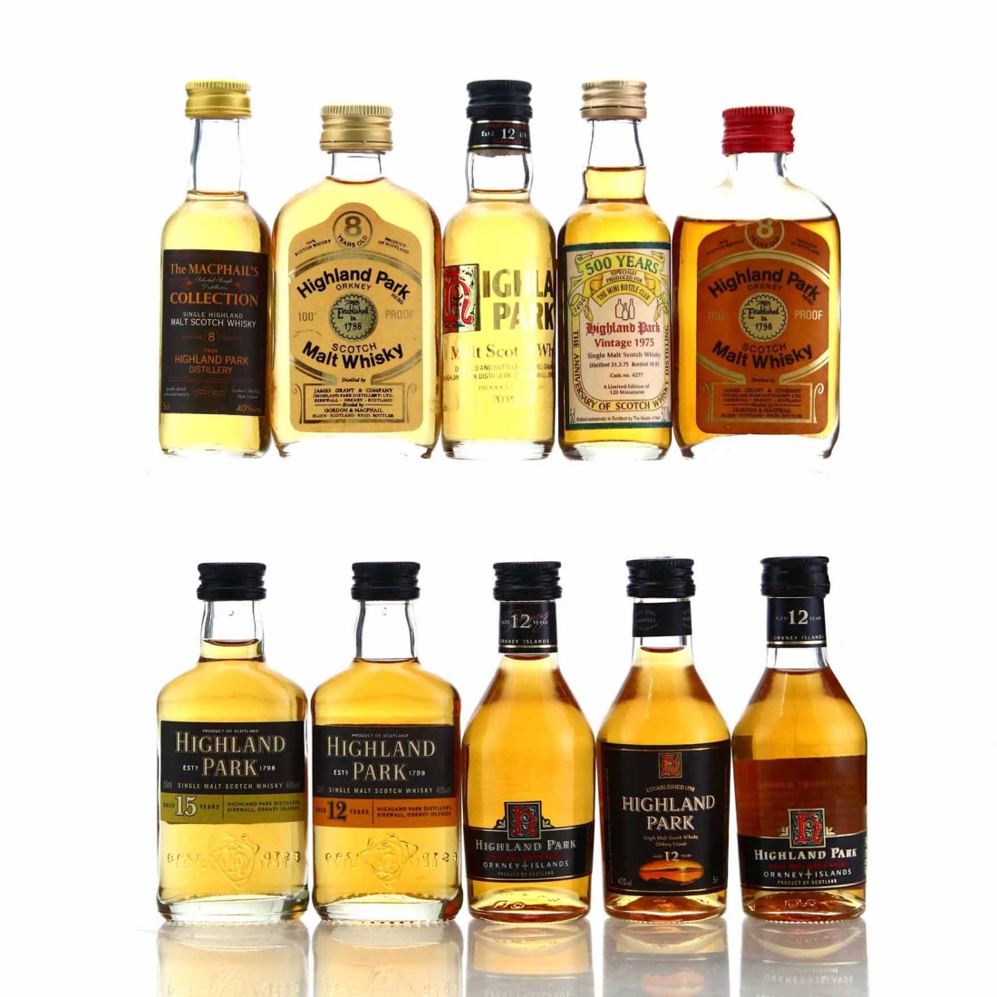 Highland Park Miniature x 10