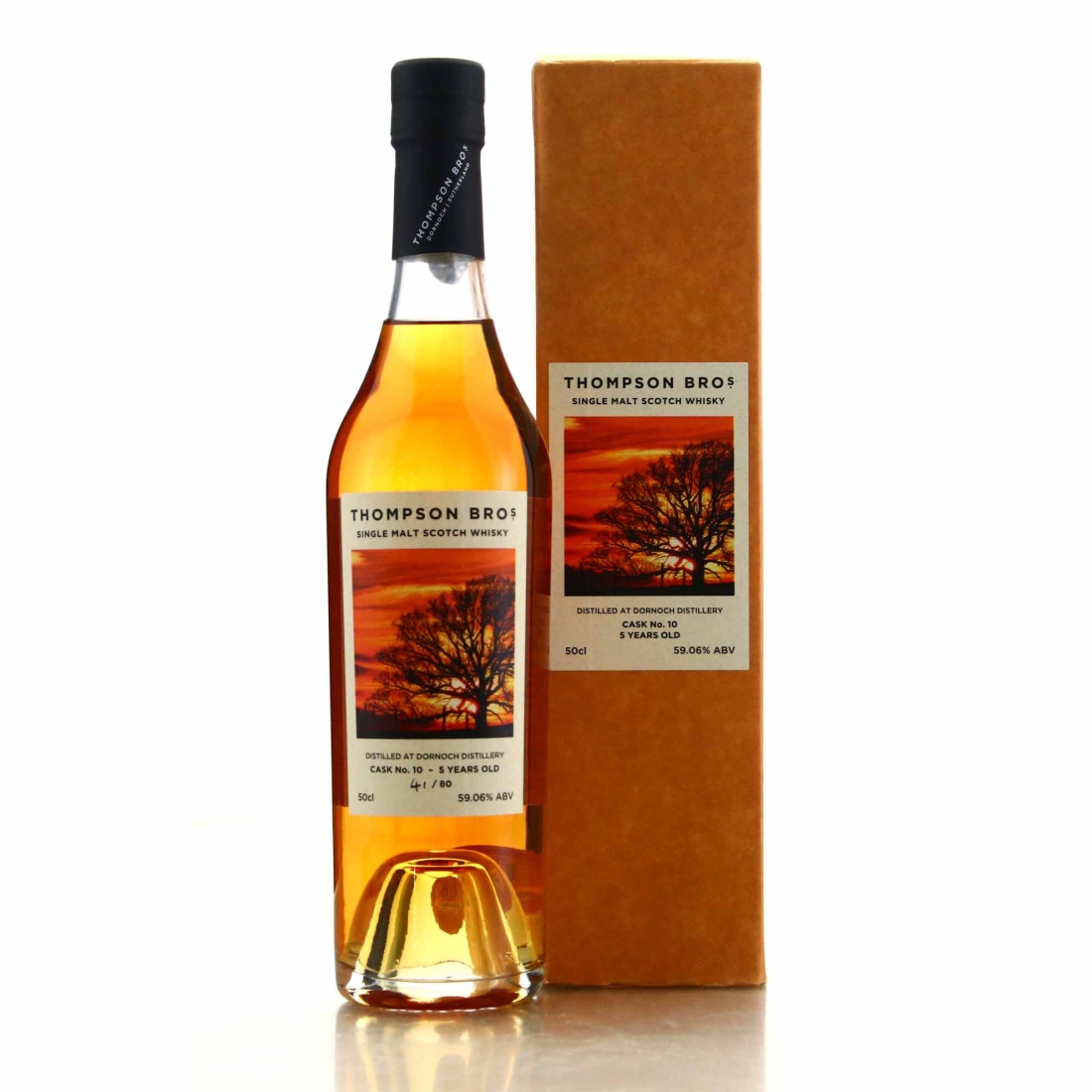 Dornoch 2017 Single Bourbon Cask 5 Year Old #10 50cl