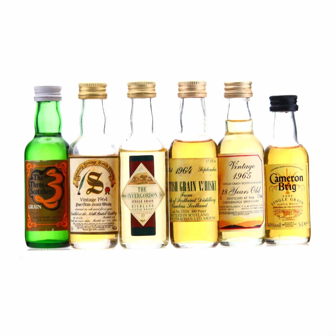 Grain Whisky Miniature x 6 