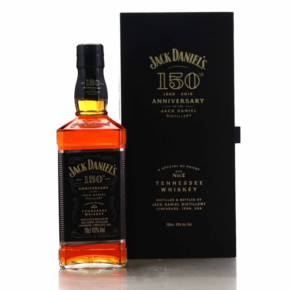 Jack Daniel's Old No.7 Brand 86 Proof 150th Anniversary 70cl / Chinese Import