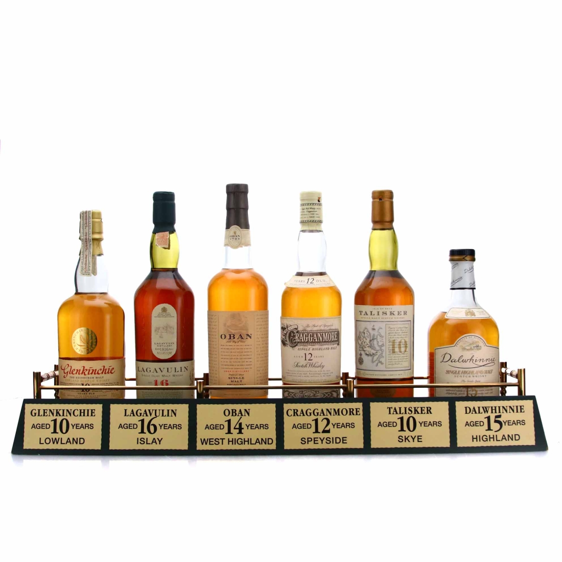 Classic Malts Collection early 1990s x 6 / includes Plinth