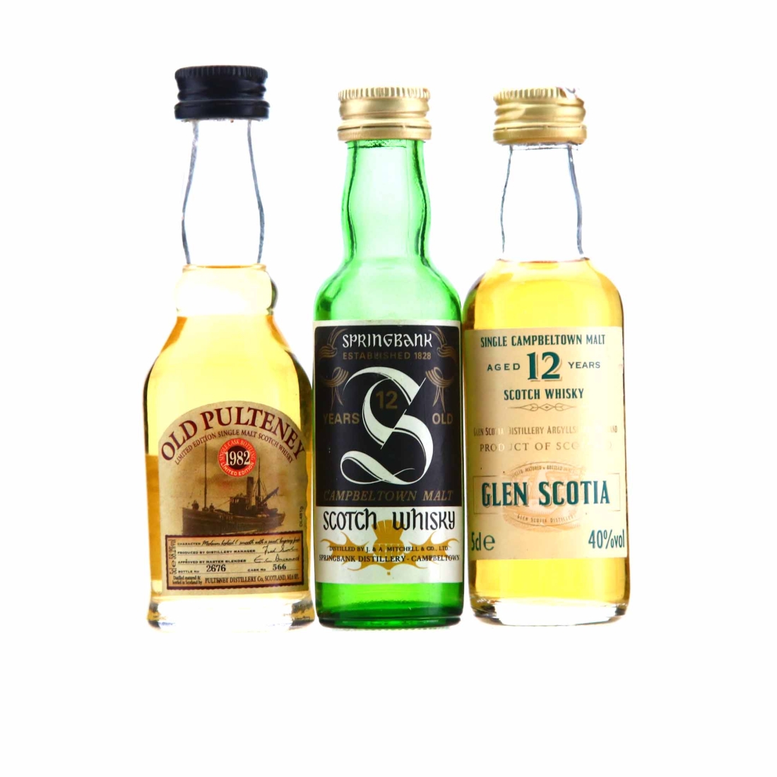 Single Malt Miniature x 3 / includes Springbank