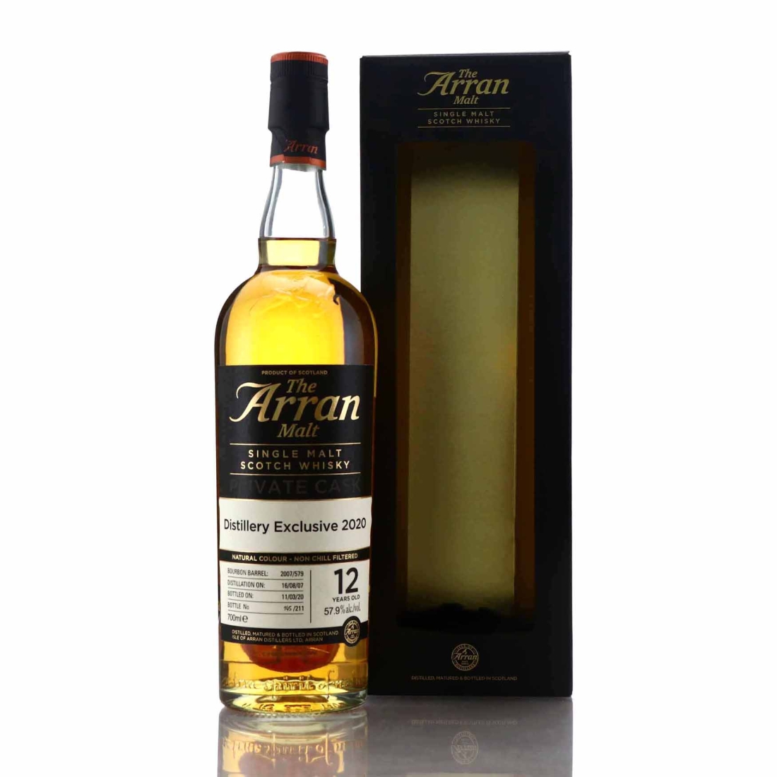 Arran 2007 Single Bourbon Cask 12 Year Old #579 / Distillery Shop