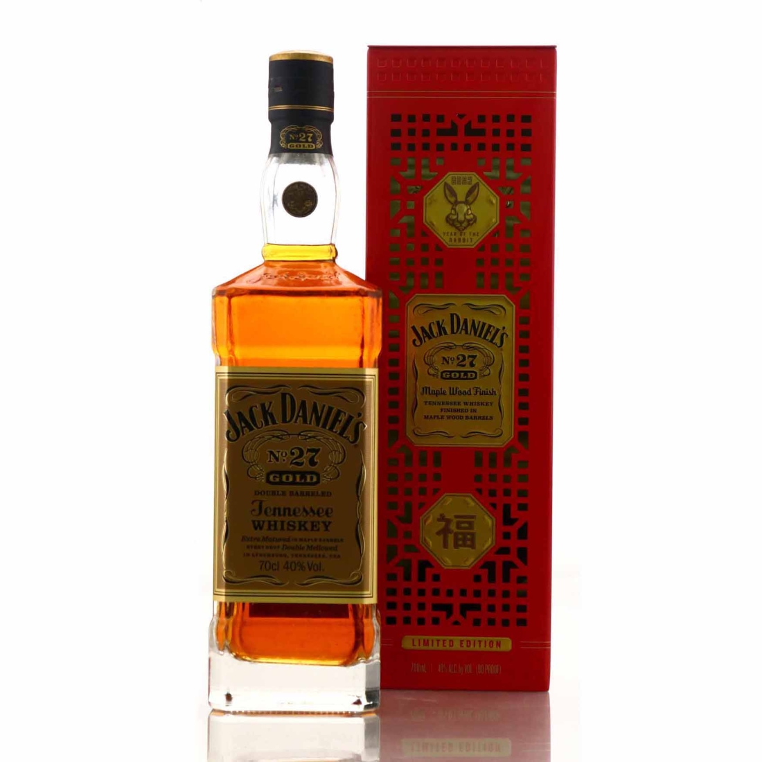 Jack Daniel's No.27 Gold Maple Wood Finish 70cl / Year of the Rabbit