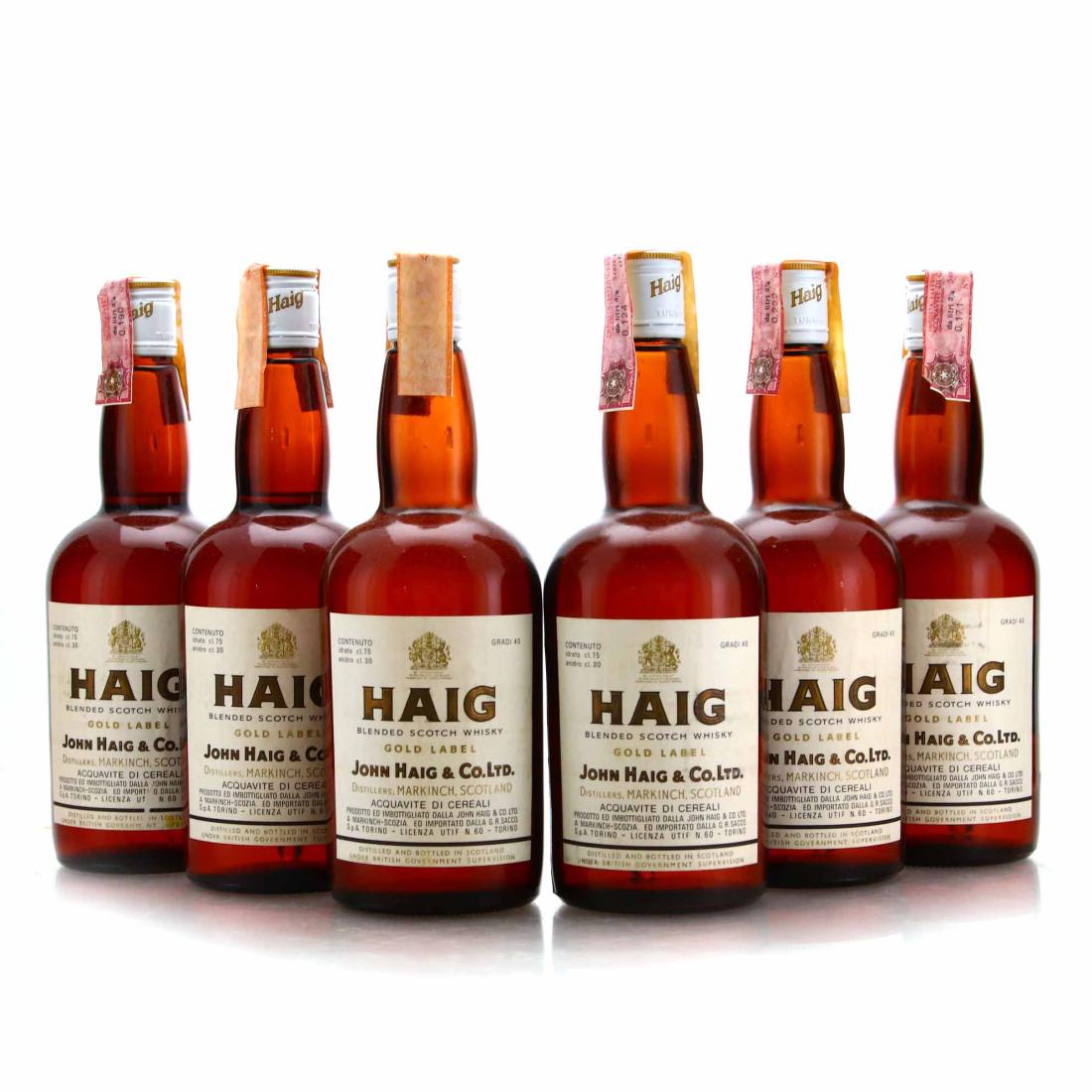 Haig's Gold Label Scotch Whisky 6 x 75cl - Case - Sacco Whisky | Whisky ...