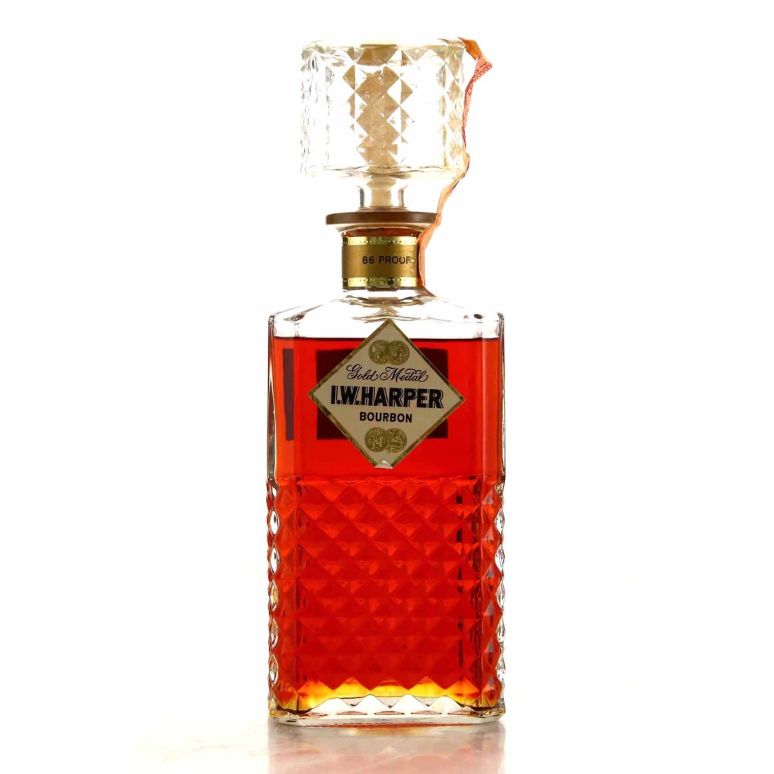 I.W. Harper Gold Medal Bourbon Decanter 1967