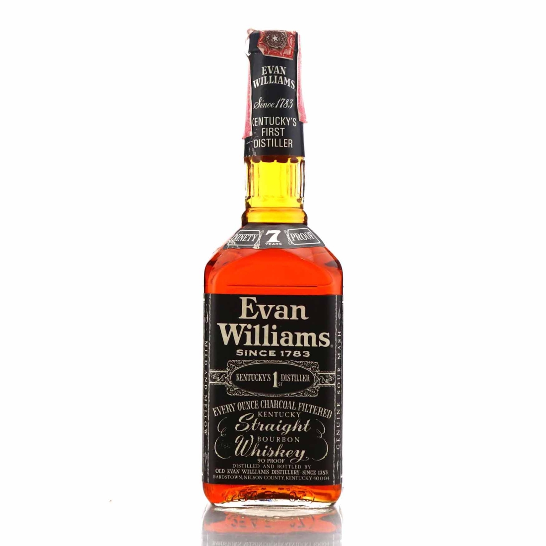 Evan Williams 7 Year Old  Kentucky Straight Bourbon 1979