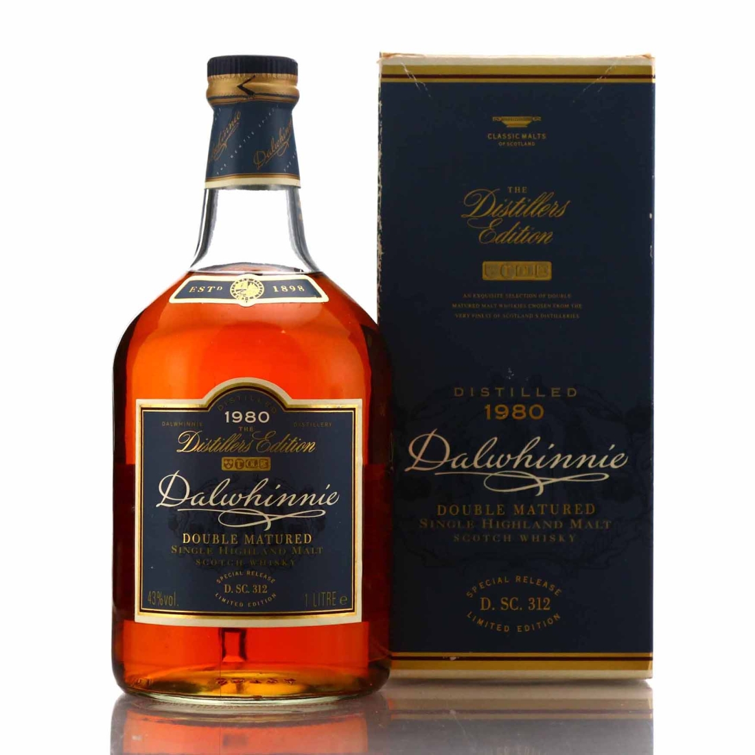 Dalwhinnie 1980 Distillers Edition D.SC.312 1 Litre / Inaugural Release