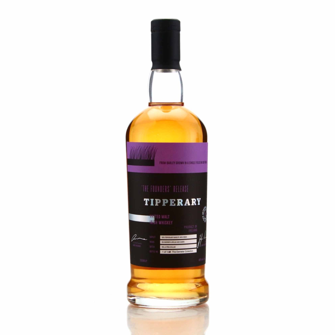 Tipperary The Founders Blended Malt Irish Whiskey / 1 of 1 - OurWhisky Foundation Charity Lot