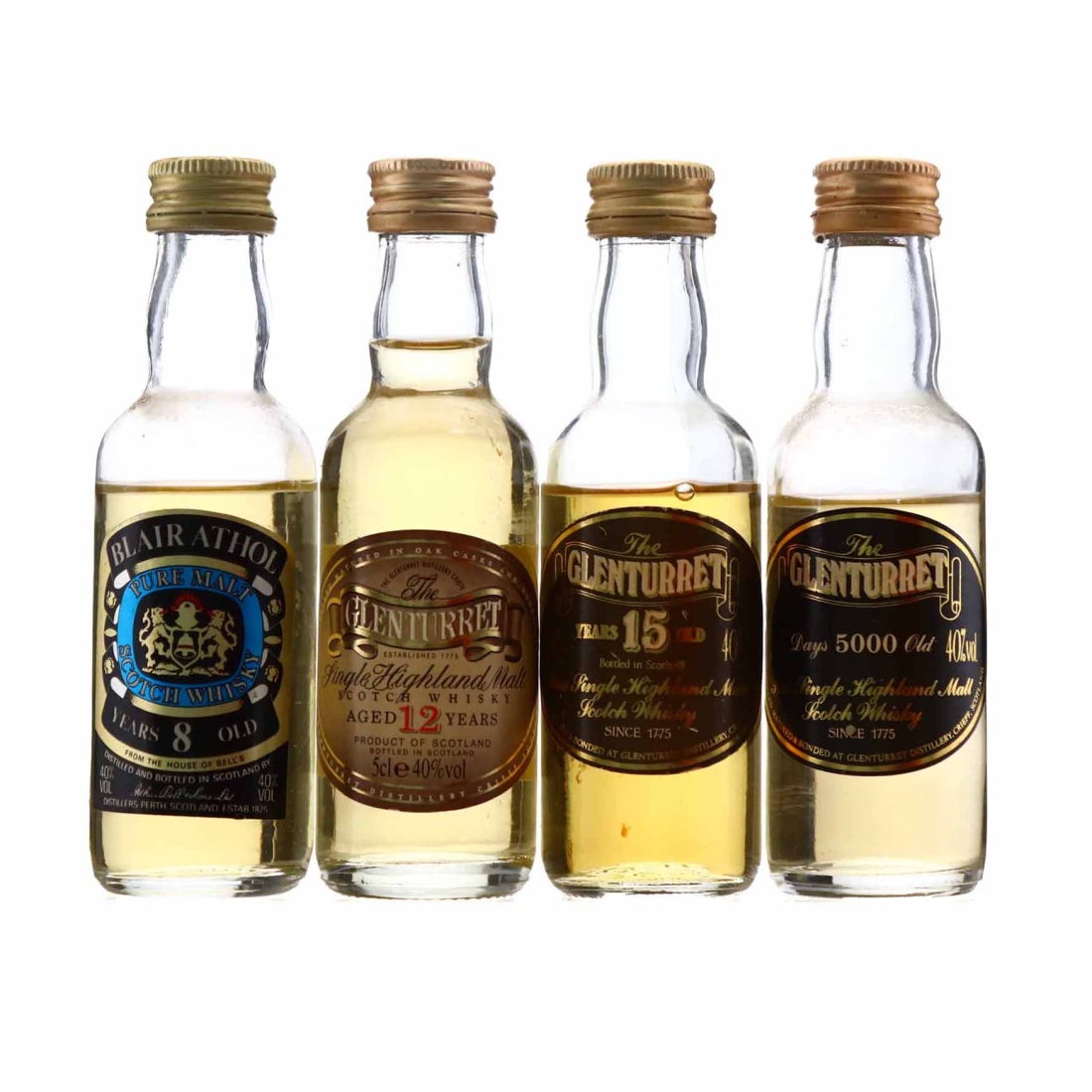 Highland Miniature x 4 / Includes Glenturret 15 Years Old