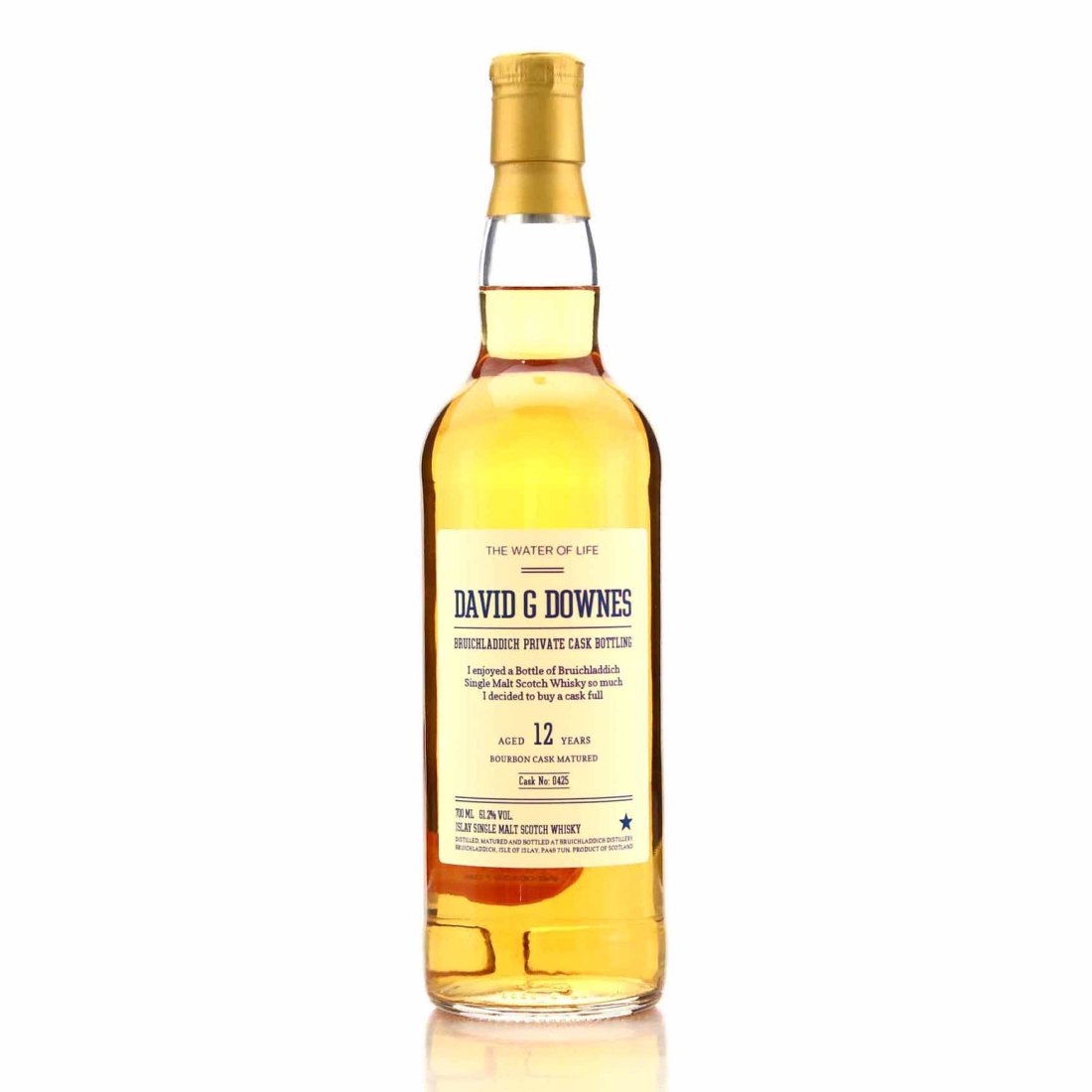 Bruichladdich 12 Year Old Private Cask #425 / David G Downes