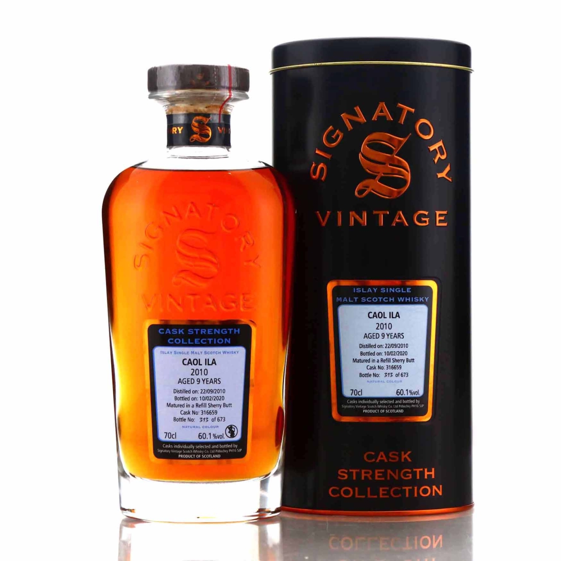 Caol Ila 2010 Signatory Vintage Cask Strength 9 Year Old
