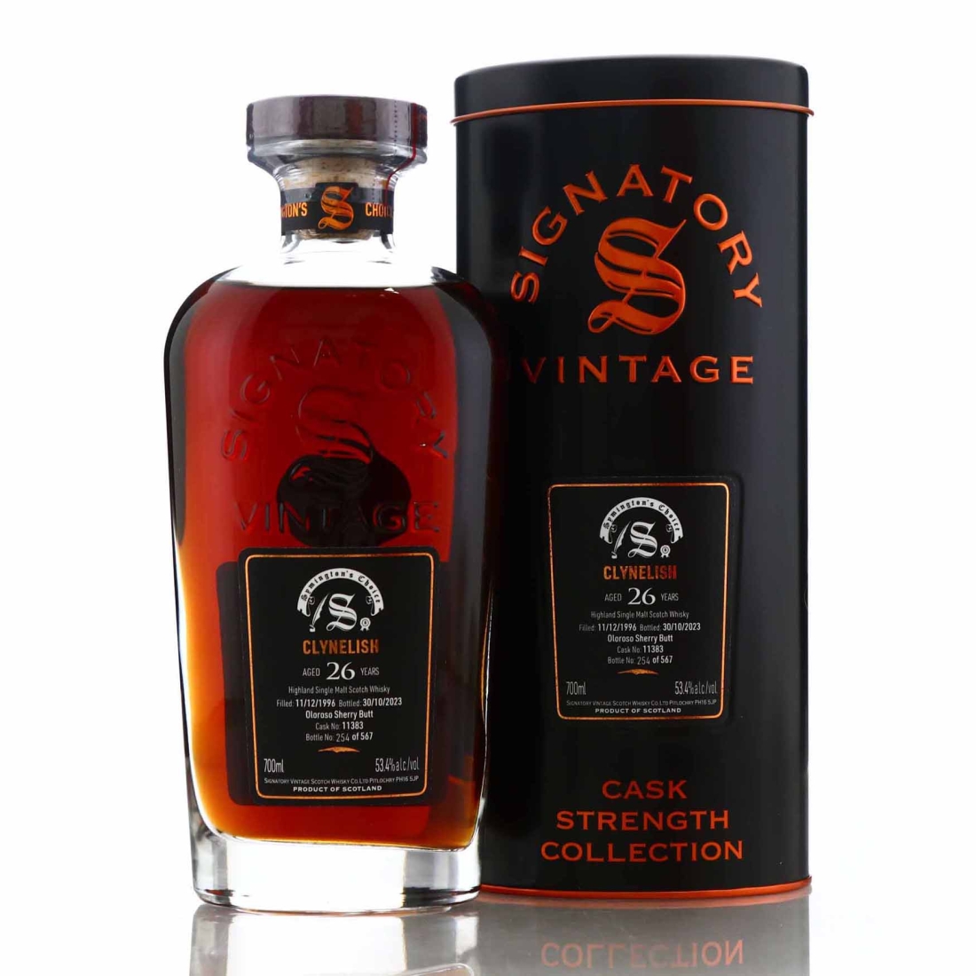 Clynelish 1996 Signatory Vintage 26 Year Old Cask Strength / Symington's Choice