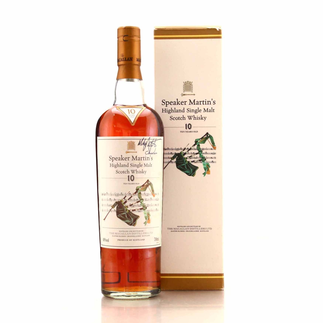 Macallan 10 Year Old Speaker Martin's early 2000s / Signed
