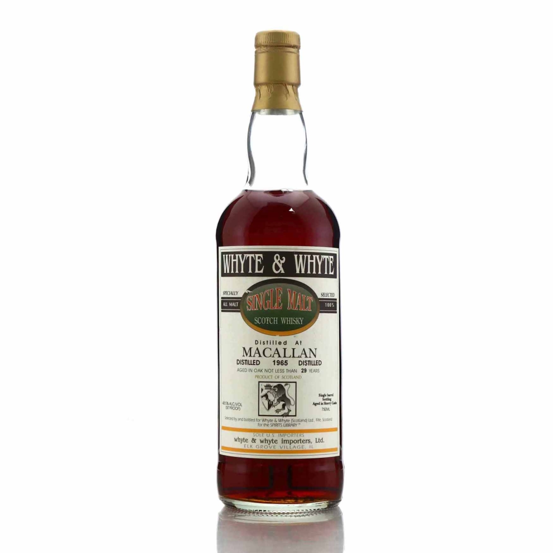 Macallan 1965 Whyte and Whyte 29 Year Old 75cl / Spirits Library