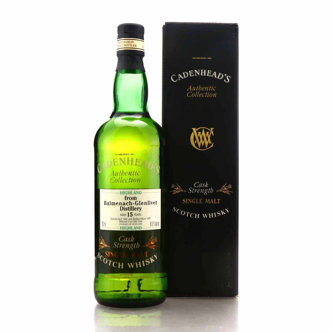 Balmenach 1981 Cadenhead's 15 Year Old 75cl / US Import