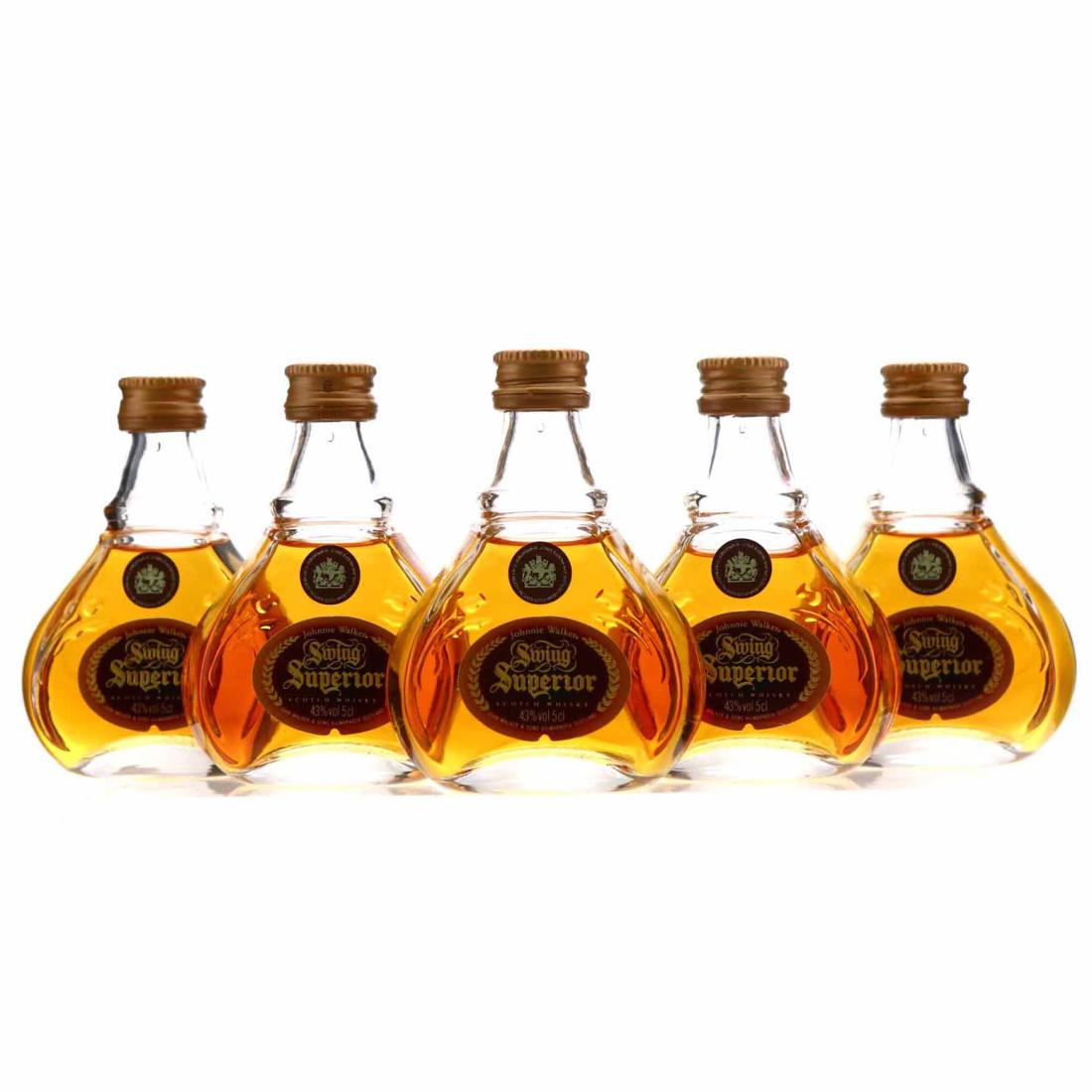 Johnnie Walker Swing Superior Miniature x 5 Whisky | Whisky Auctioneer