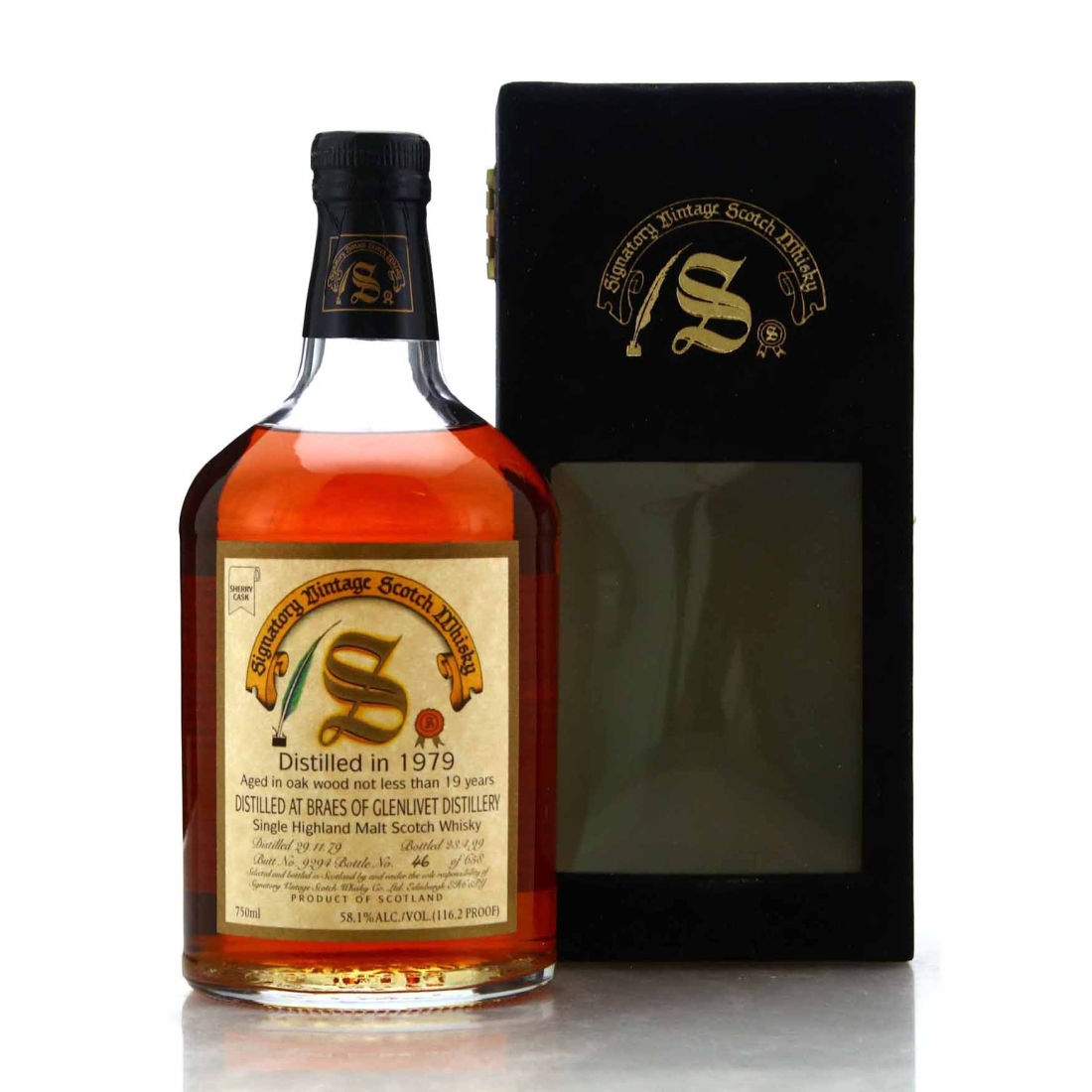 Braes of Glenlivet 1979 Signatory Vintage 19 Year Old 75cl / US Import