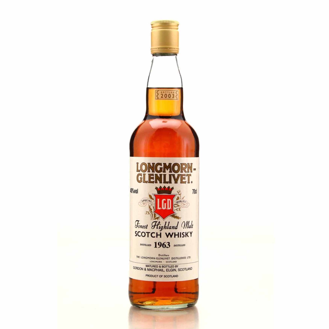 Longmorn 1963 Gordon and MacPhail bottled 2003