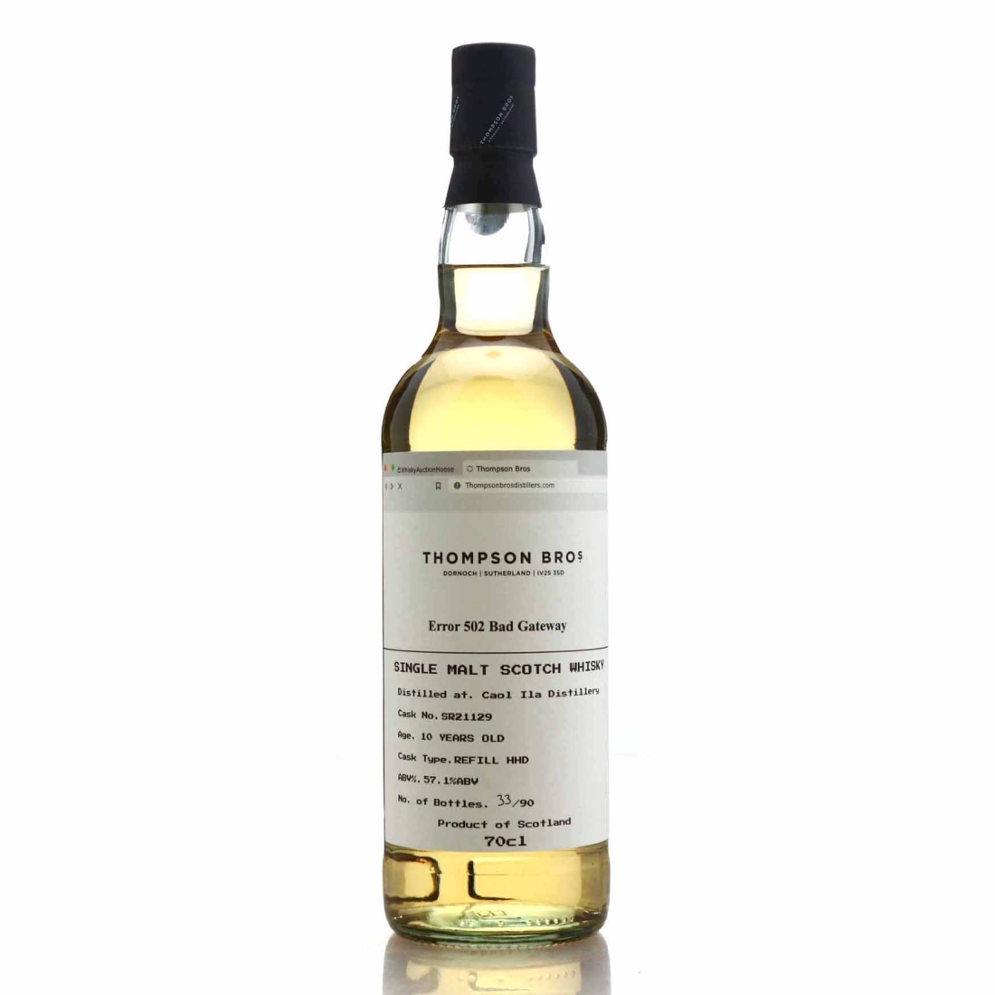 Caol Ila 2013 Thompson Brothers 10 Year Old / Error 502 Bad Gateway
