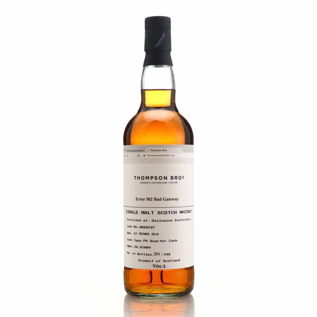 Dailuaine 2010 Thompson Brothers 13 Year Old / Error 502 Bad Gateway