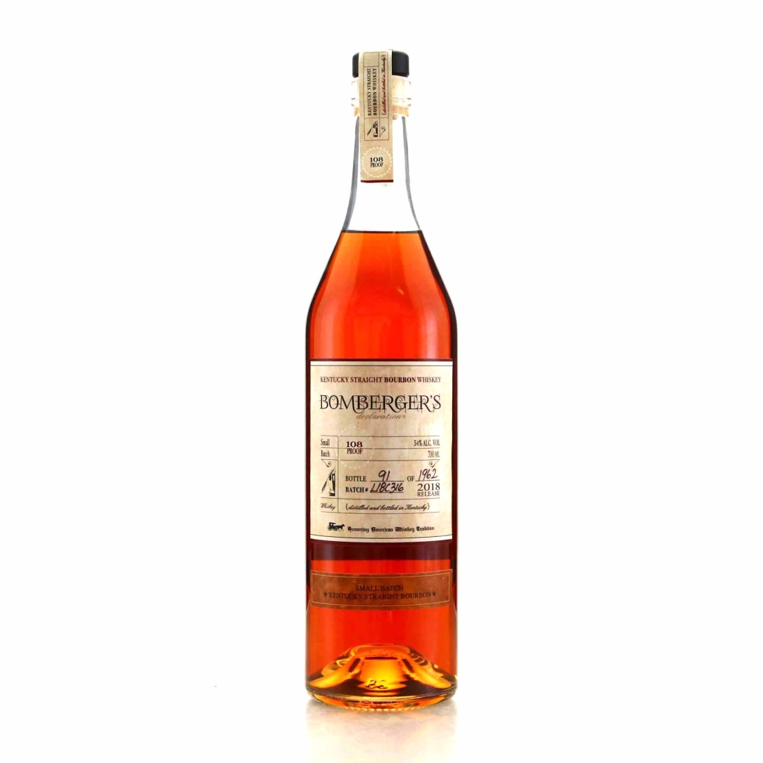 Bomberger's Declaration Kentucky Straight Bourbon 2018 70cl