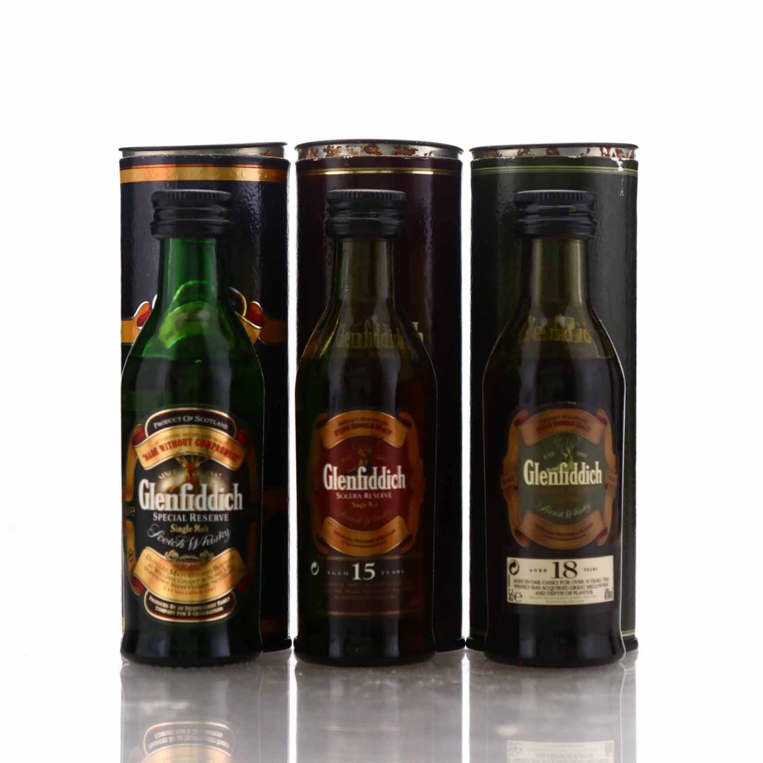 Glenfiddich Miniature x 3