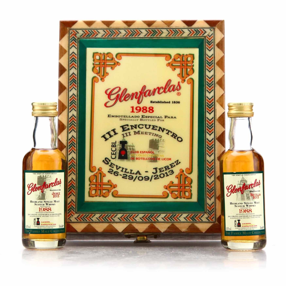Glenfarclas 1988 Vinatge Miniature x 2 / CECBL 2013