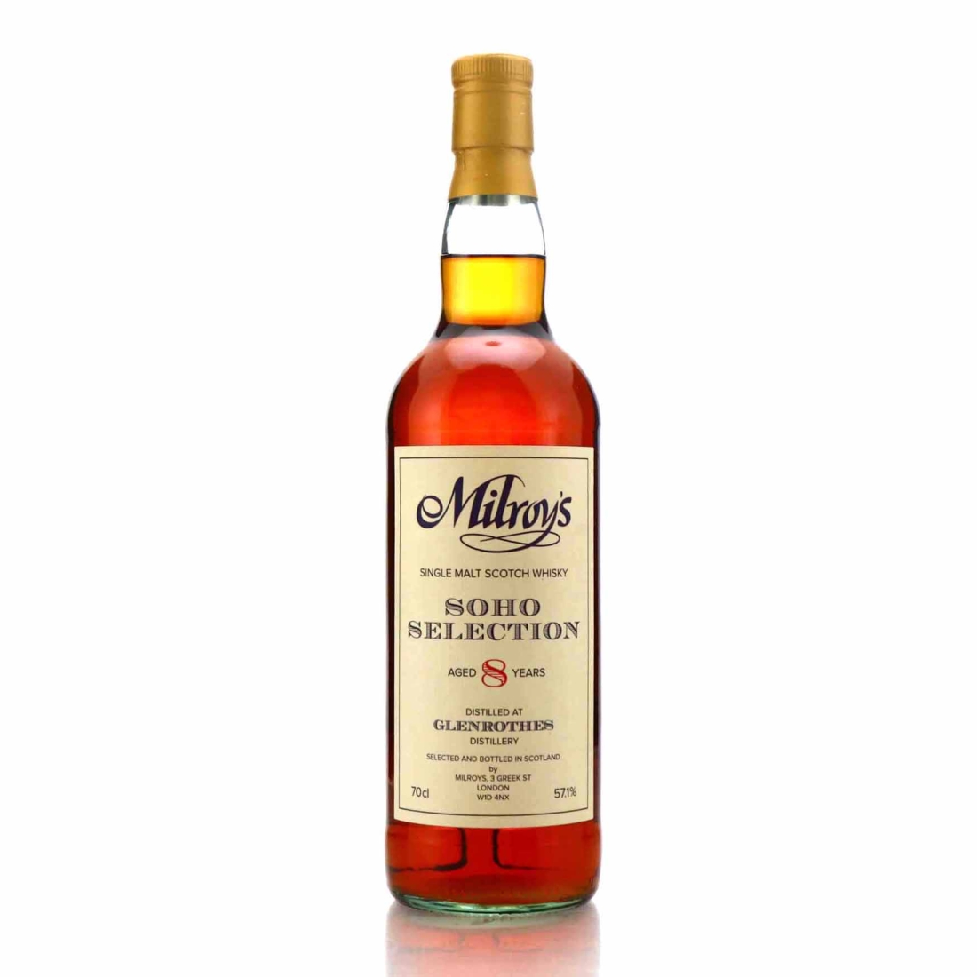 Glenrothes 2013 Milroy's Single Sherry Cask 8 Year Old Soho Selection