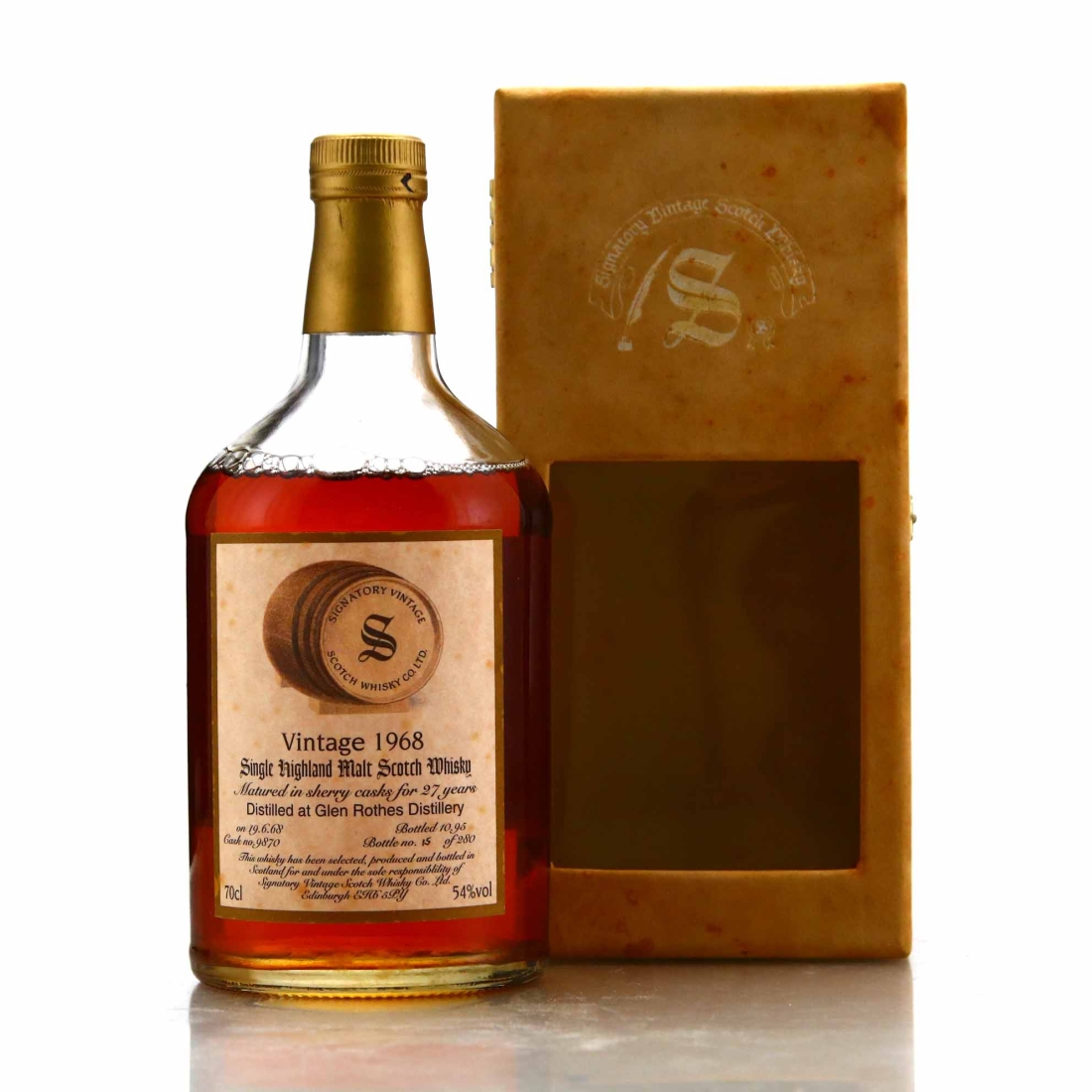 Glenrothes 1968 Signatory Vintage 27 Year Old