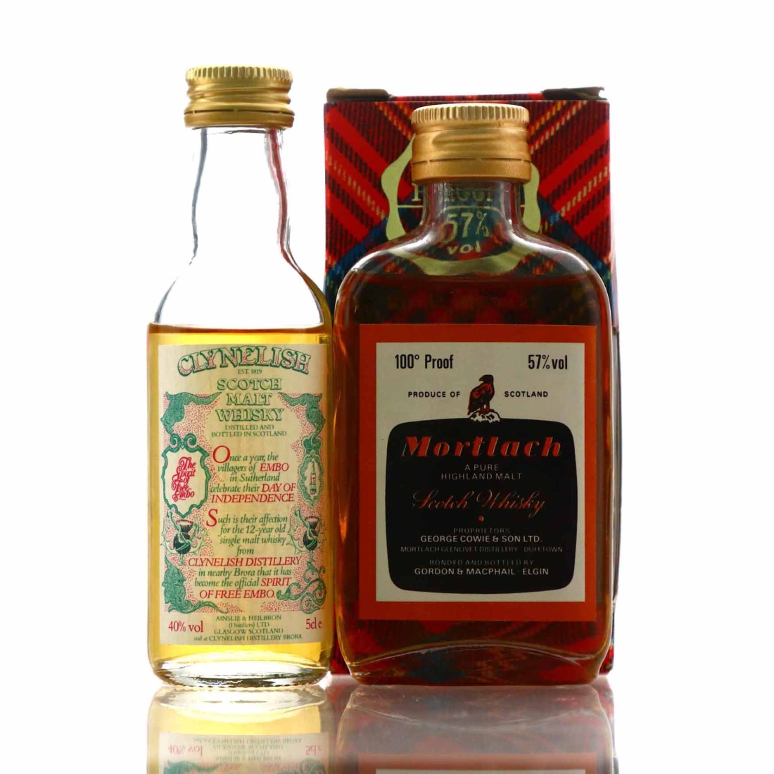 Single Malt Miniature x 2 / Includes Mortlach