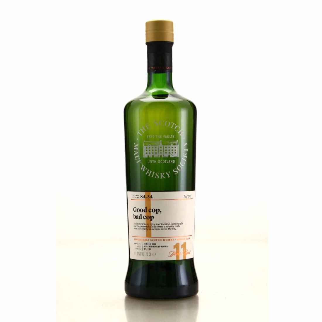 Glendullan 2008 SMWS 11 Year Old 84.34