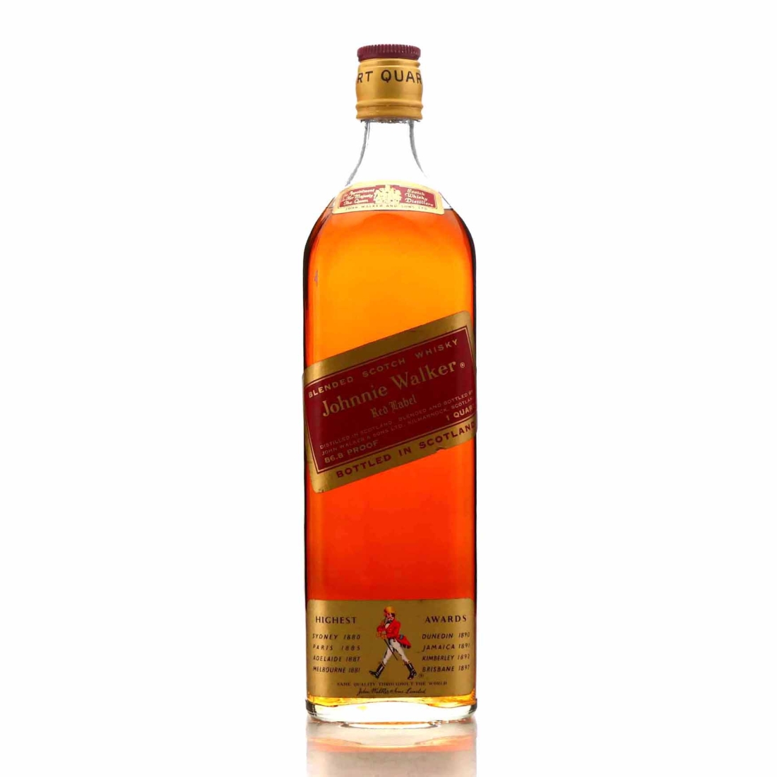 Johnnie Walker Red Label Quart 1970s