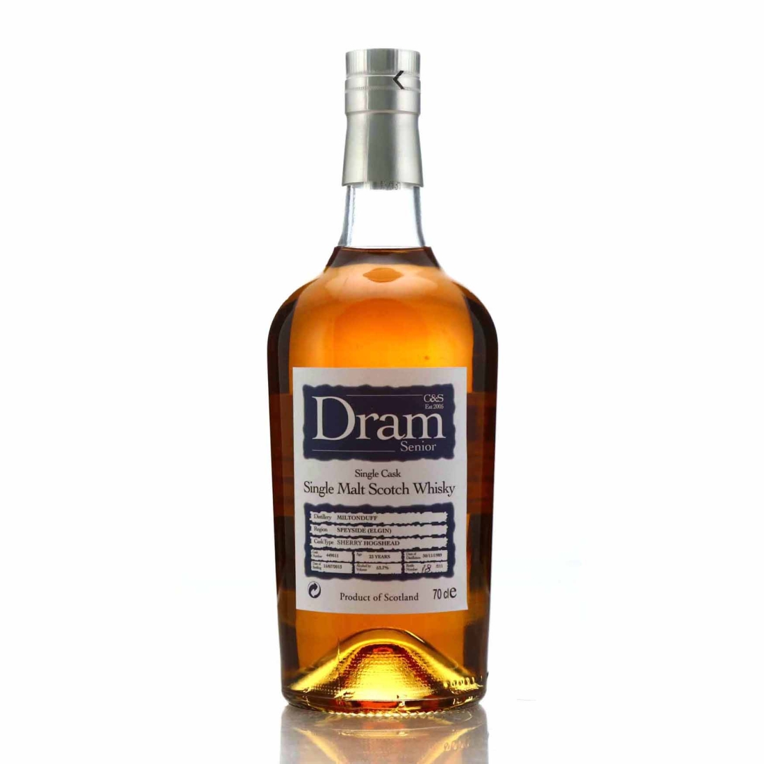 Miltonduff 1989 Dram Senior 23 Year Old