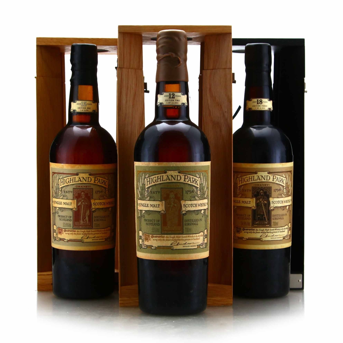 Highland Park Inga Saga Trilogy 3 x 70cl