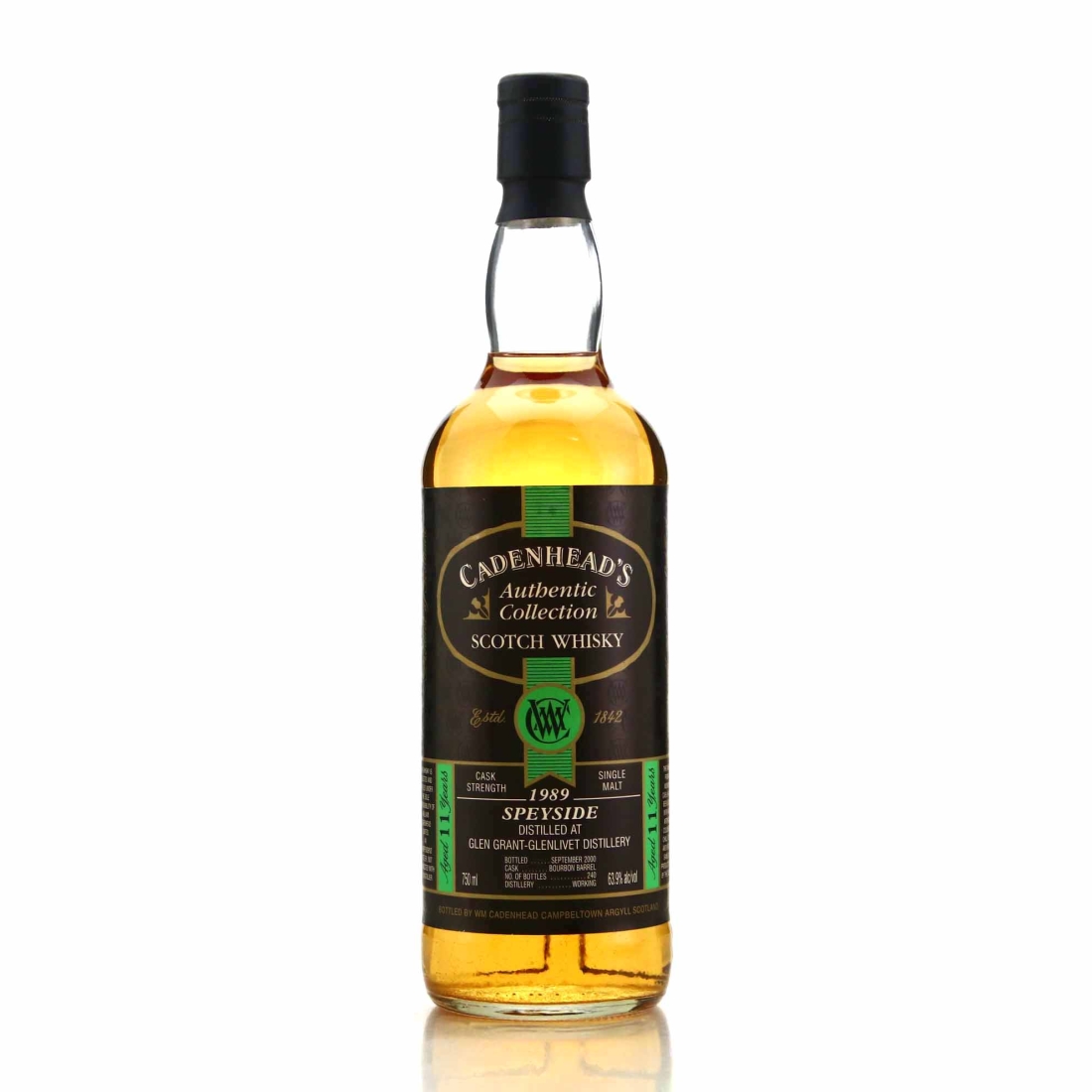 Glen Grant 1989 Cadenhead's 11 Year Old 75cl / US Import