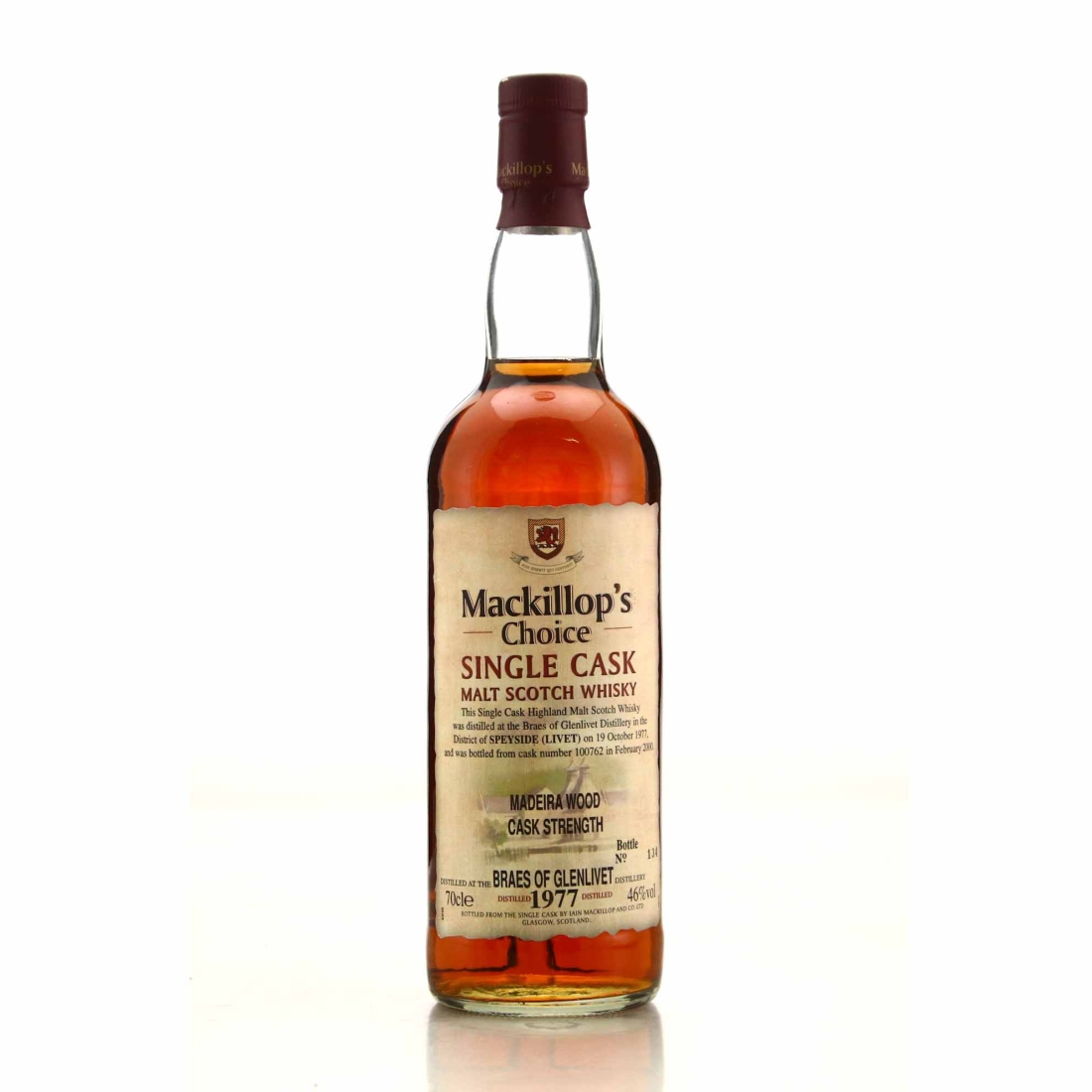 Braes of Glenlivet 1977 Mackillop's Choice Cask Strength
