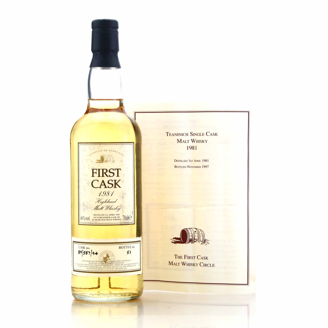 Teaninich 1981 First Cask 16 Year Old #89/587/94