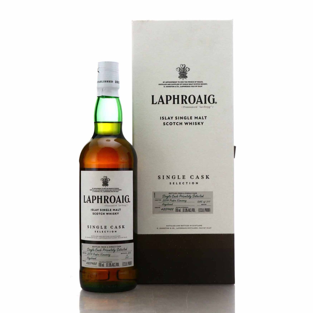 Laphroaig 2014 Single PX Cask #807488 / US Import