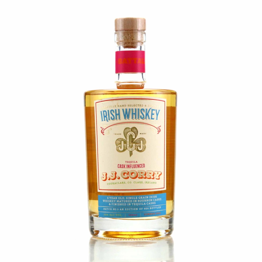 J.J. Corry 6 Year Old The Battalion Tequila Cask Finish 50cl / Batch No.3