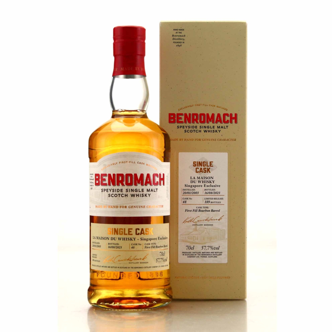 Benromach 2003 Single Bourbon Cask #48 / LMDW Singapore