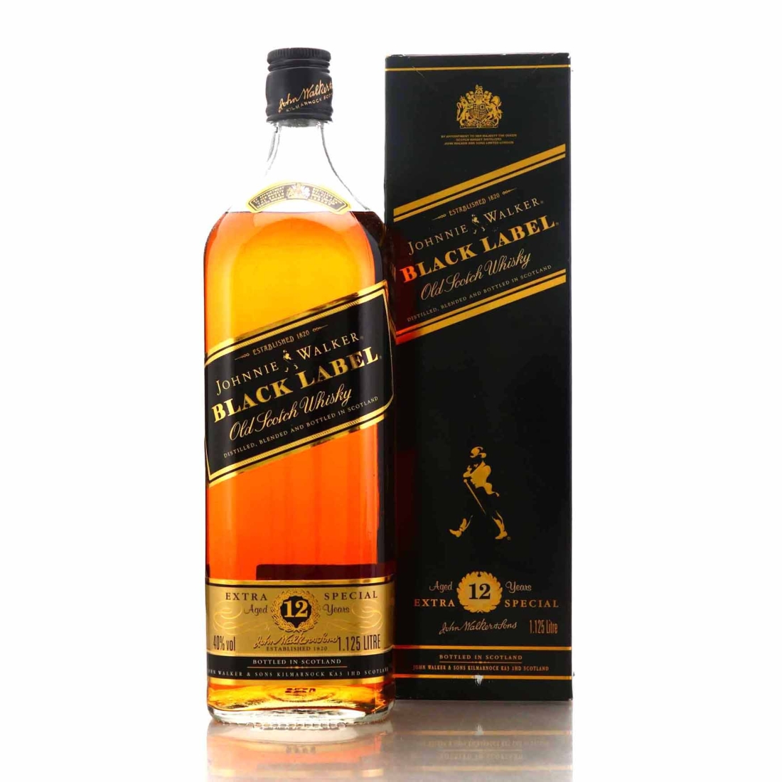 Johnnie Walker Black Label 12 Year Old 1.125 Litre