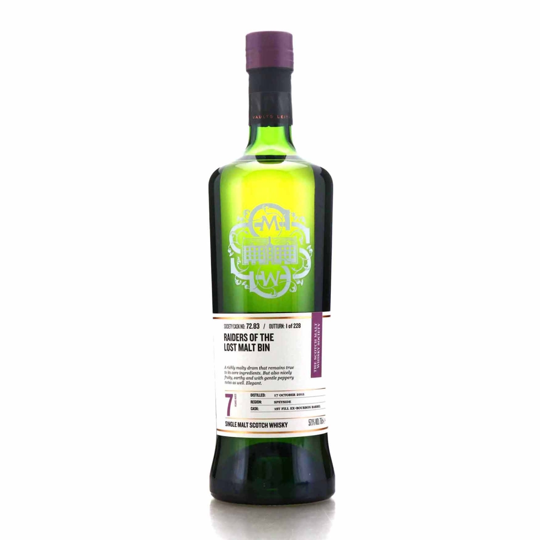 Miltonduff 2011 SMWS 7 Year Old 72.83