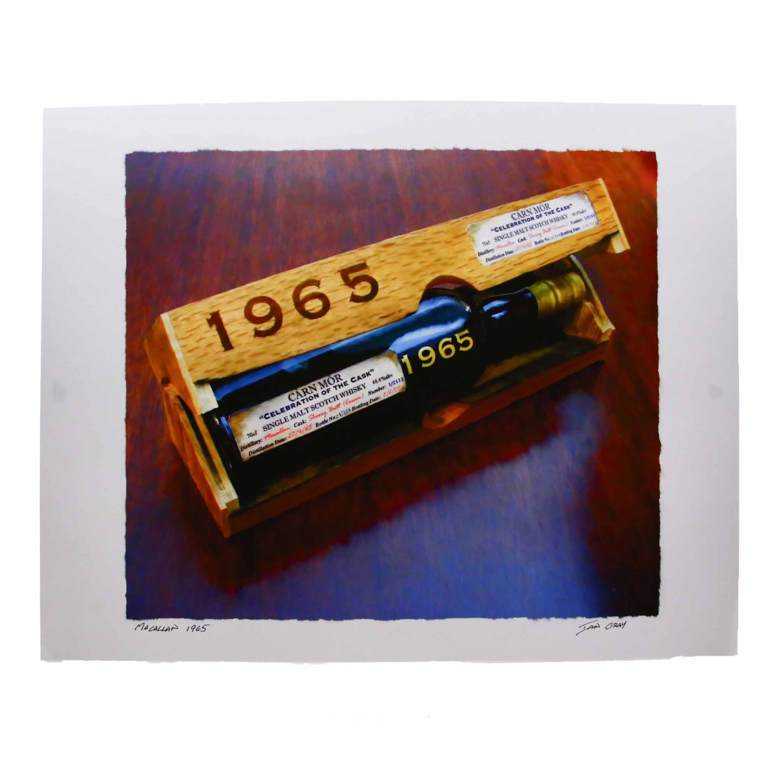 Print: Macallan 1965 - Hand Signed by Artist Ian Gray