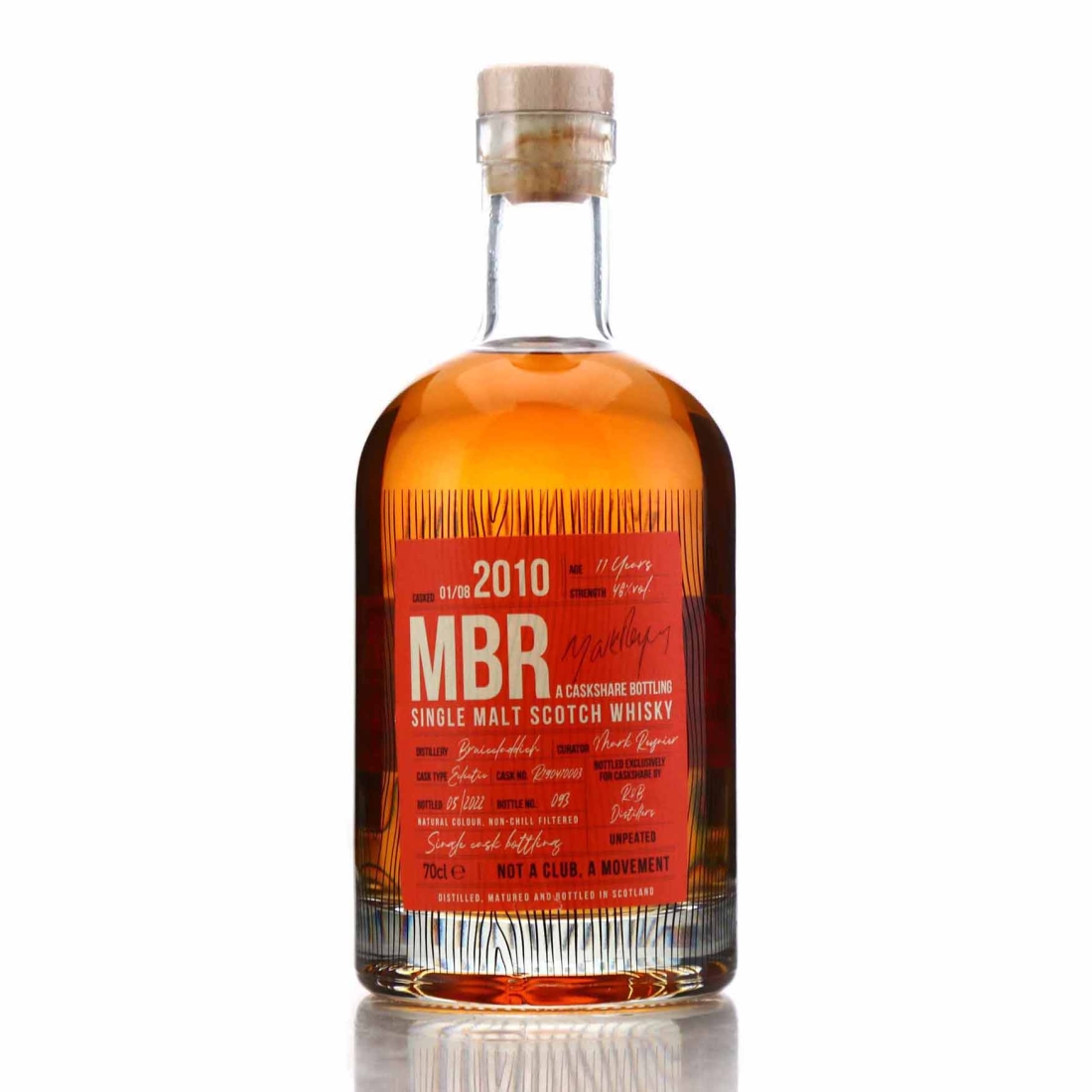 Bruichladdich 2010 CaskShare MBR Single Cask 11 Year Old
