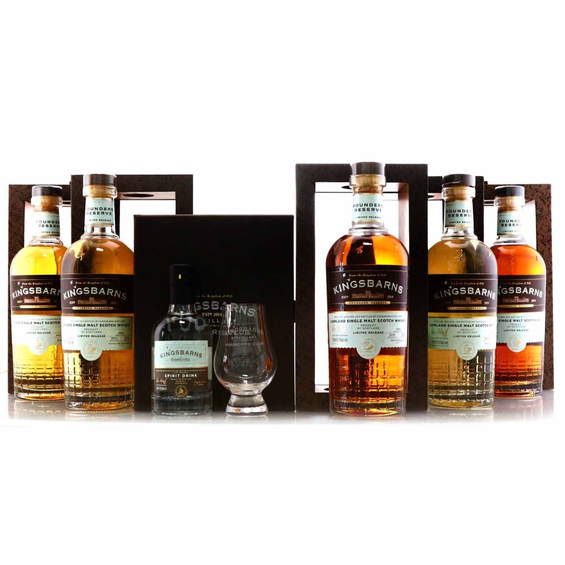 Kingsbarns Founders Reserve 5 x 70cl with 1 x 20cl