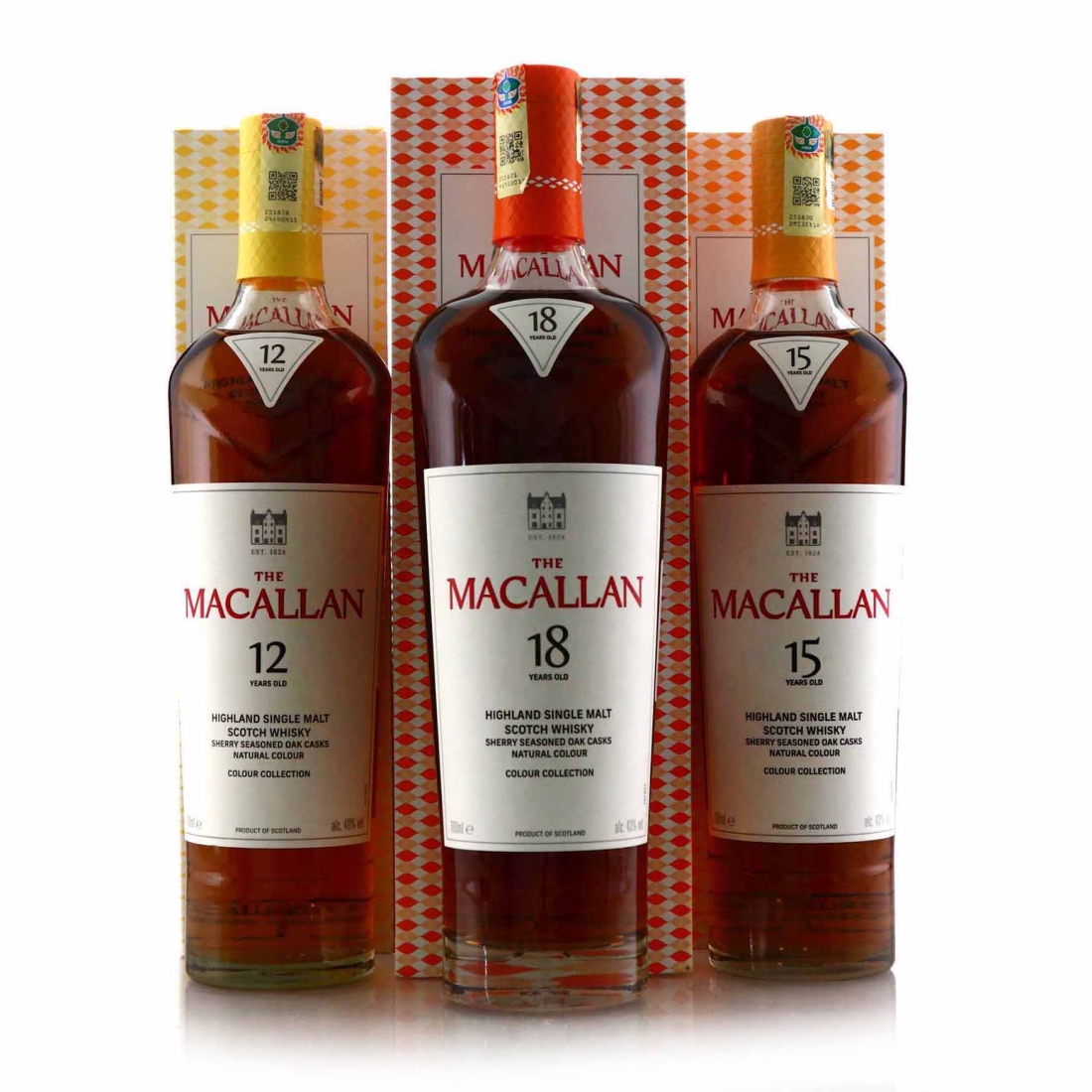 Macallan Colour Collection 3 x 70cl